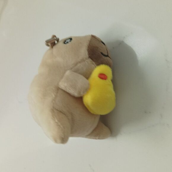 Capybara Plush mascot keychain - Picture 3 of 8
